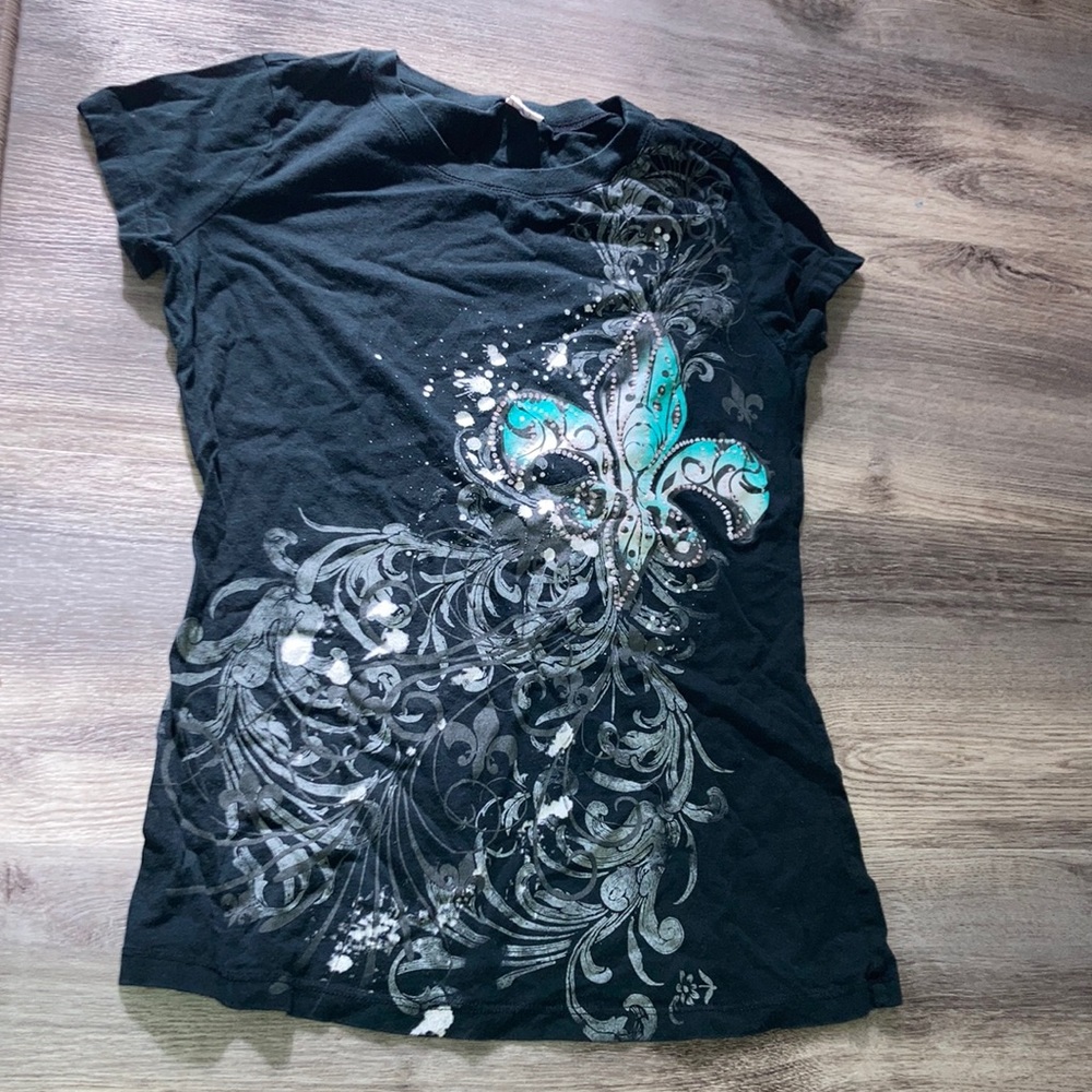 Black Glitter T-Shirt